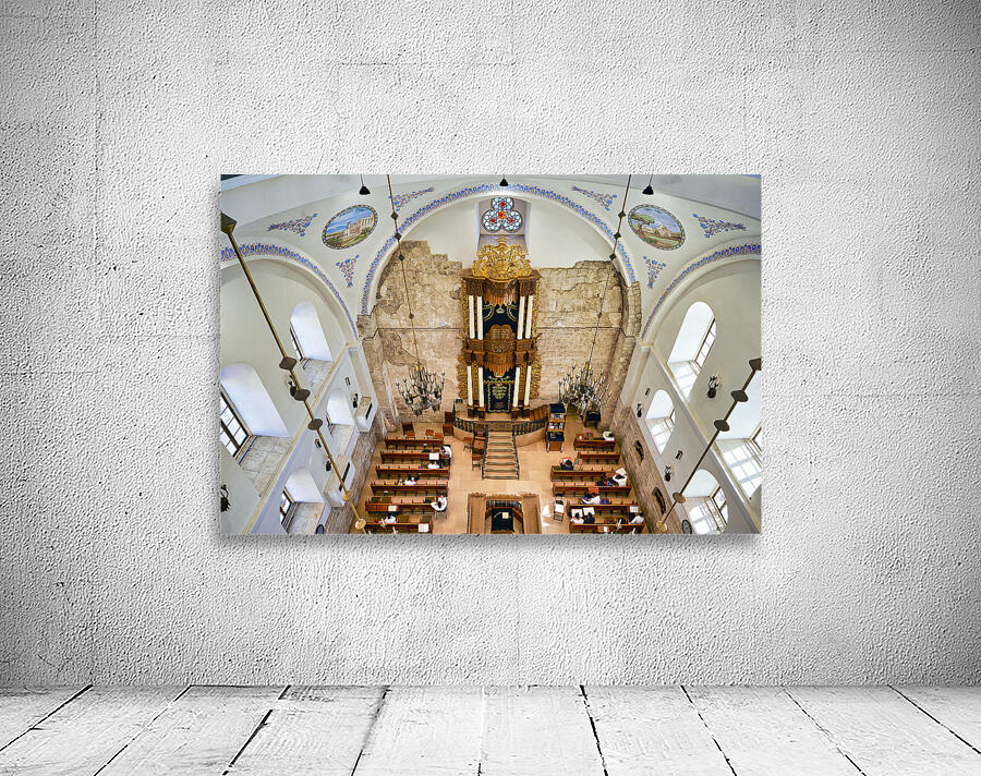 Jerusalem Israel. The Hurva Synagogue also known as Hurvat Rabbi Yehudah he-Hasid Wall Preview