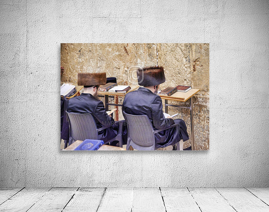 Jerusalem Israel. Orthodox jews praying at the wailing wall Wall Preview