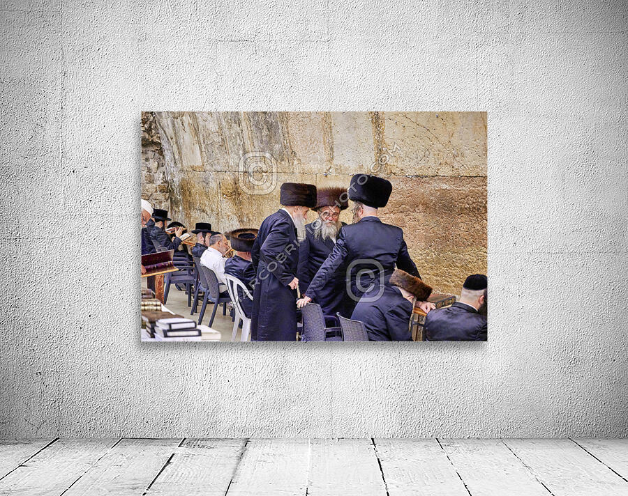 Jerusalem Israel. Orthodox jews praying at the wailing wall Wall Preview