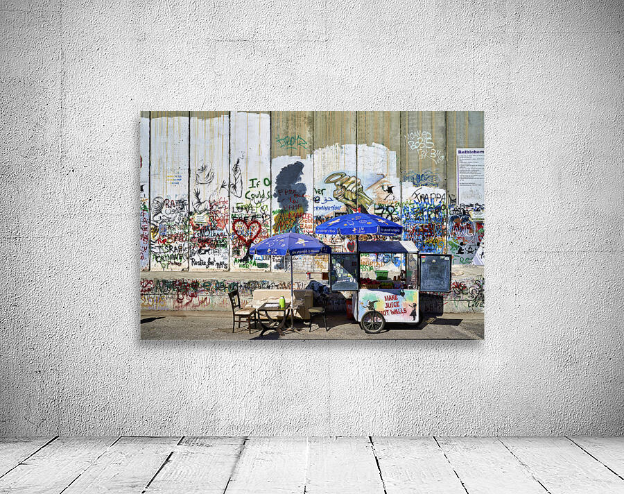 Jerusalem Israel. The west bank separation wall in Bethlehem Wall Preview