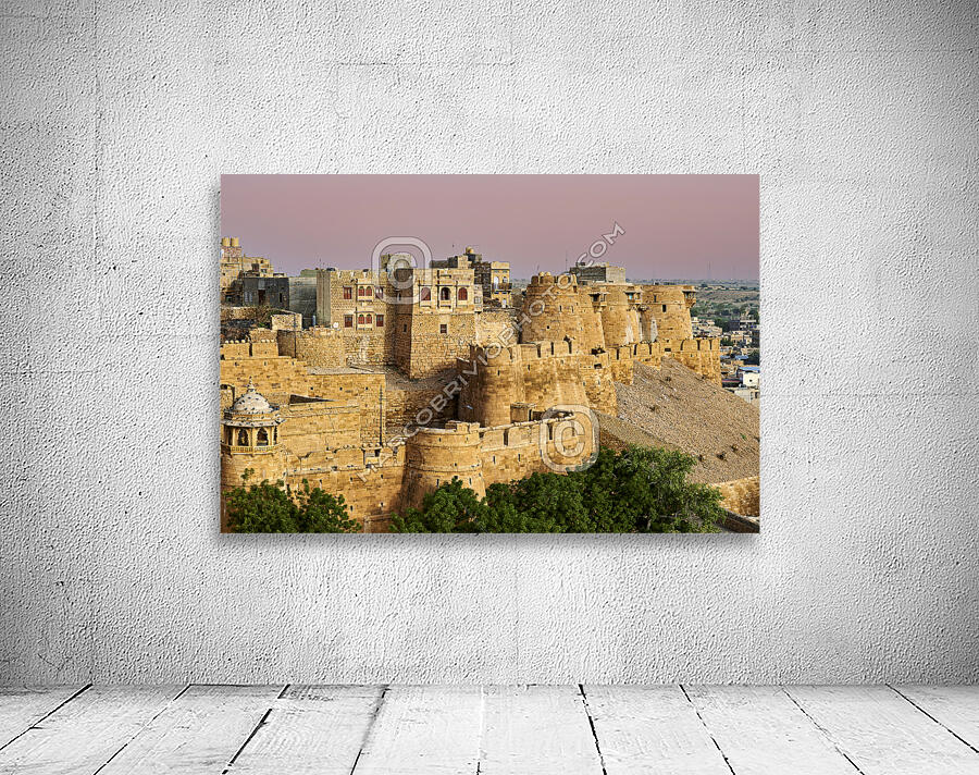 India Rajasthan jaisalmer. The walls at sunset Wall Preview