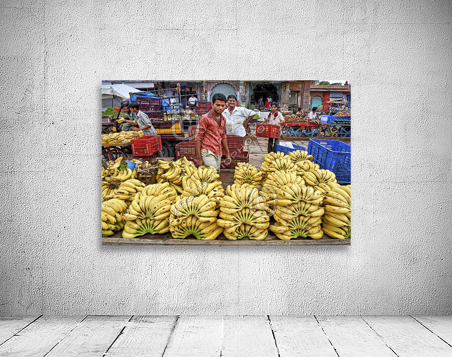India Rajasthan Jodhpur. Sardar Market Girdikot. Fruit and vegetables Wall Preview