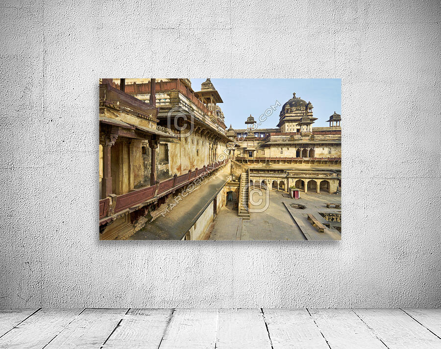 India Madhya Pradesh Orchha. The Fort Complex Wall Preview