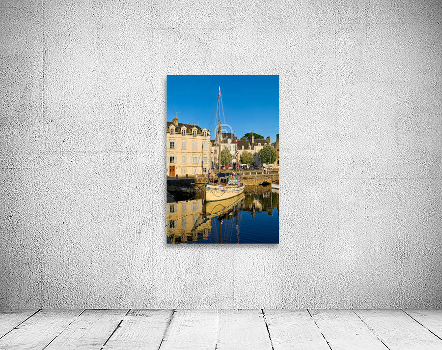 Vannes Brittany France. Boats moored at the port Wall Preview