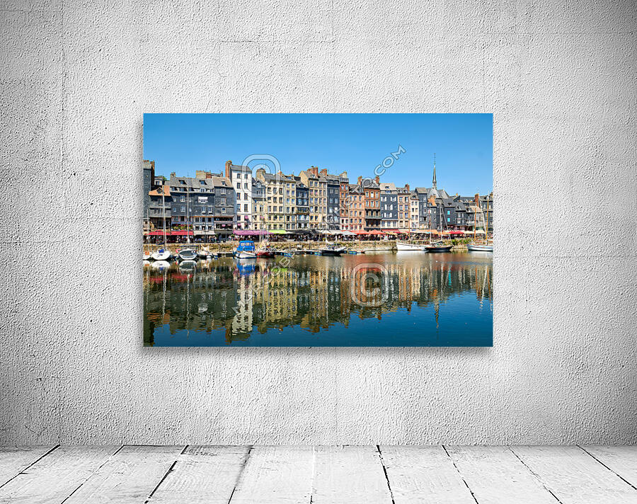 Honfleur Normandy France. The harbour Wall Preview
