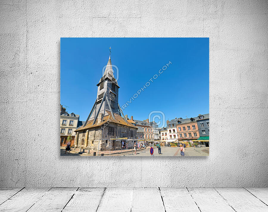 Honfleur Normandy France. Saint Catherine church the biggest wooden church in France Wall Preview