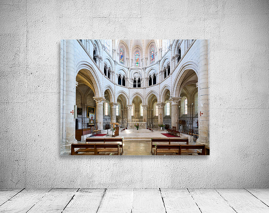 Chablis Burgundy France. Collegiale Saint Martin church Wall Preview