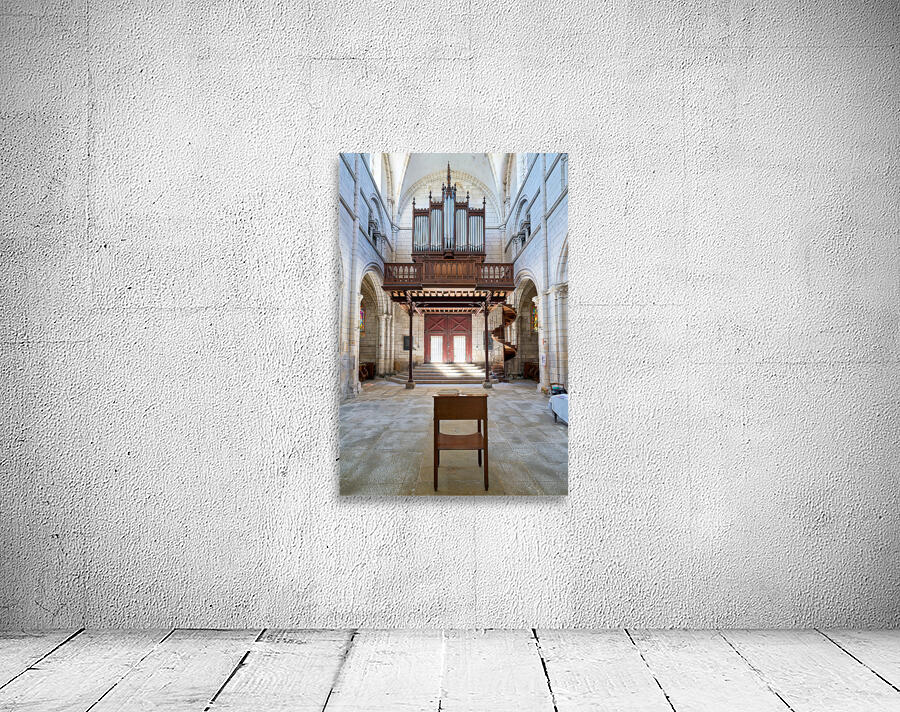 Chablis Burgundy France. Collegiale Saint Martin church Wall Preview