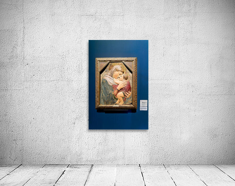 Strasbourg Alsace France. Fine Arts Museum at Palais Rohan. Donatello. Madonna and Child Wall Preview