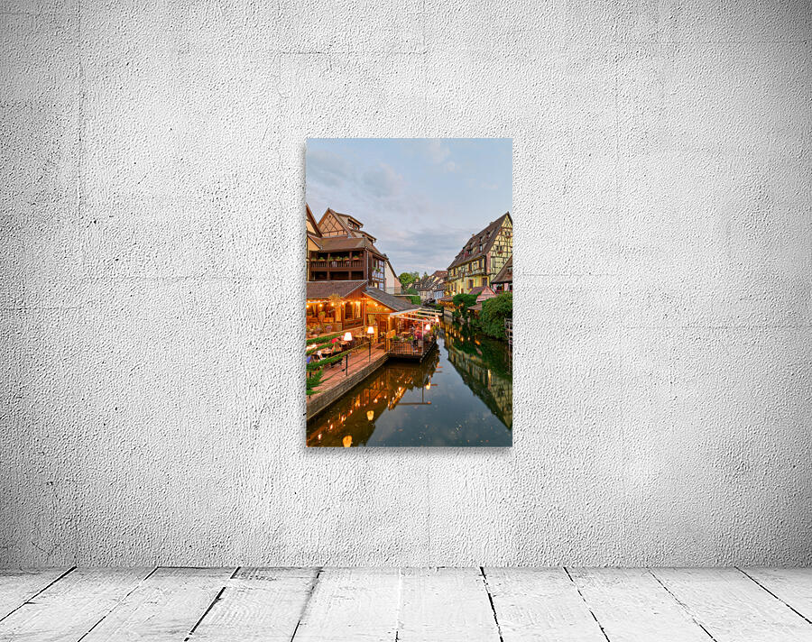 Colmar Alsace France. Alsace Wine Route. The timber framed houses in Petite Venise Wall Preview