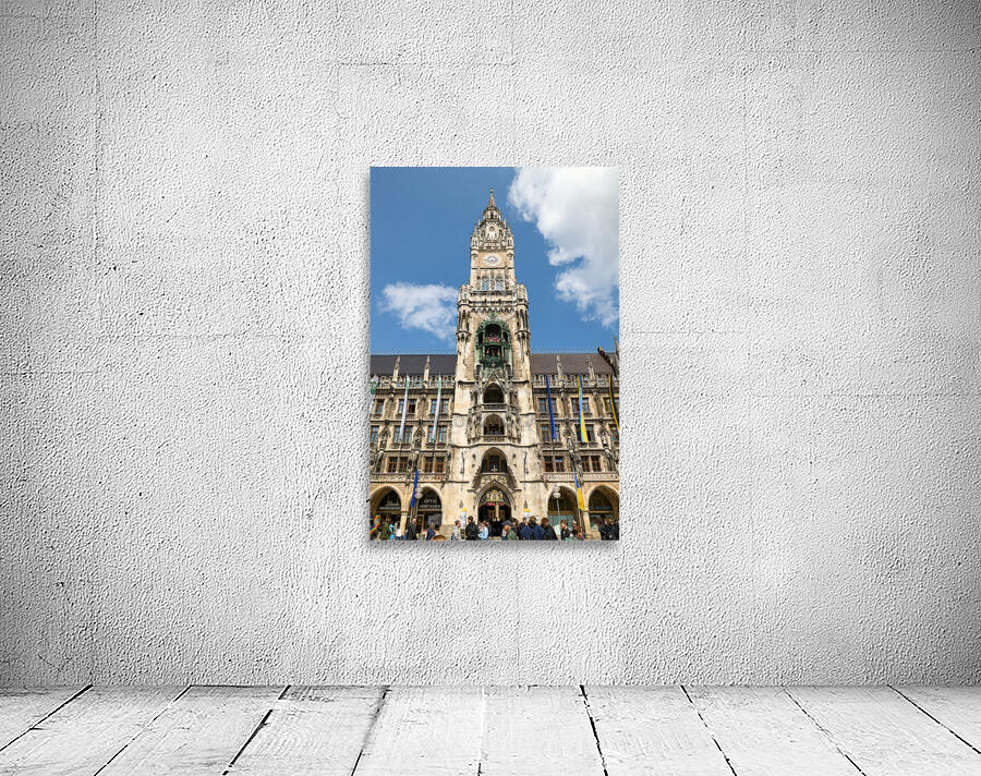 Germany Bavaria Munich. The town hall Rathaus. Marienplatz. Marys square Wall Preview