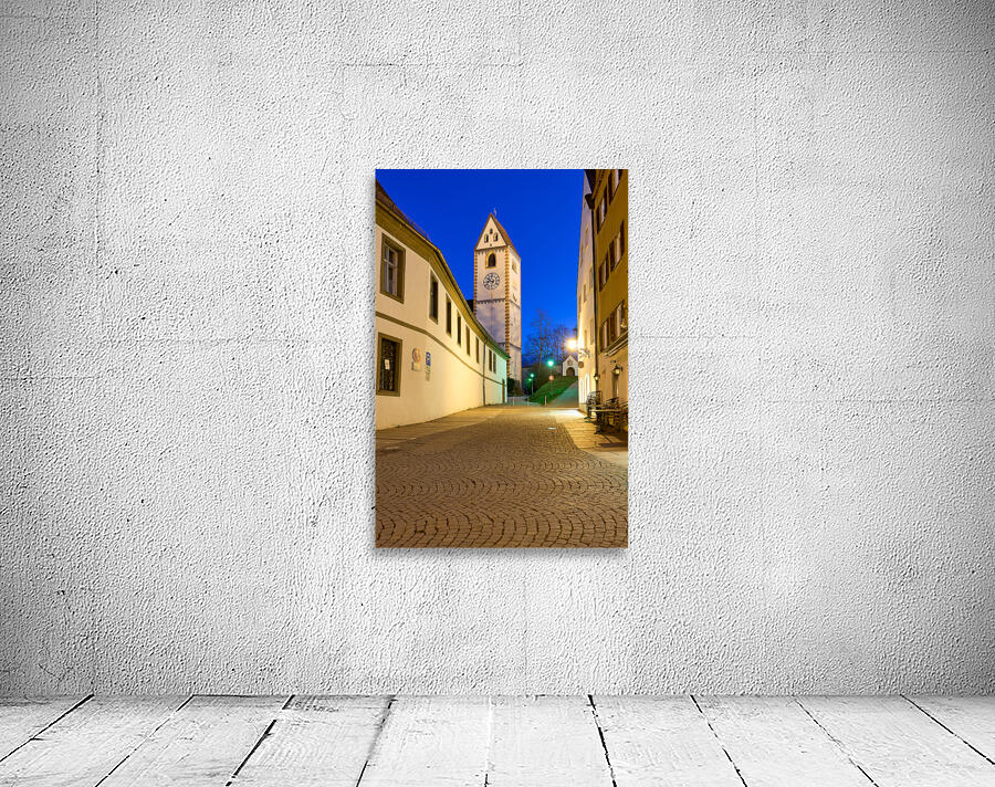Germany Bavaria Romantic Road. Fussen. The parish church of St. Mang Wall Preview