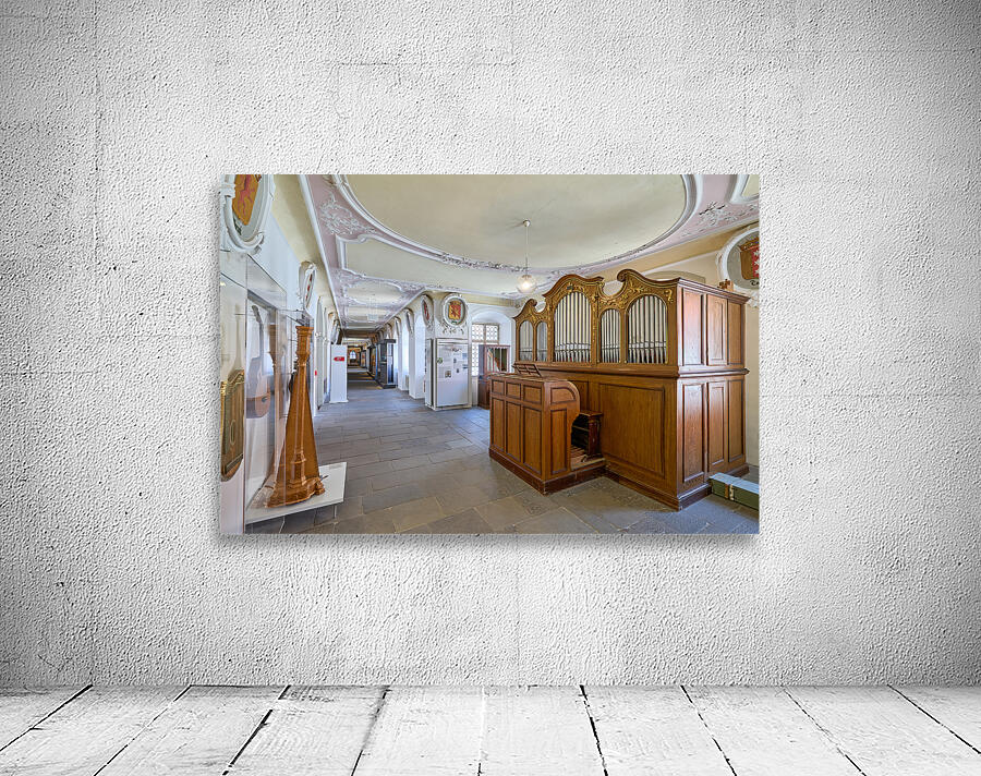 Germany Bavaria Romantic Road. Fussen. St. Mang Abbey. Musical instruments instruments Wall Preview