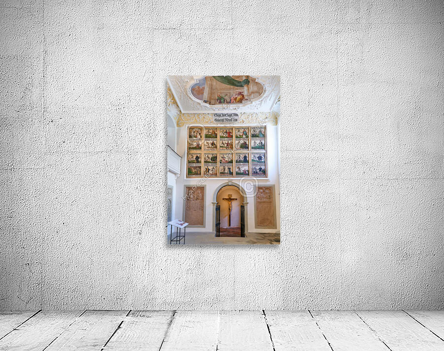 Germany Bavaria Romantic Road. Fussen. St. Mang’s Abbey. Stadt Museum der Stadt. Museum of History. Danse Macabre Wall Preview