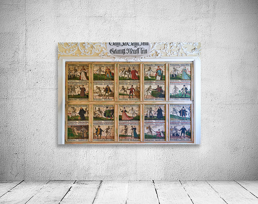 Germany Bavaria Romantic Road. Fussen. St. Mang’s Abbey. Stadt Museum der Stadt. Museum of History. Danse Macabre Wall Preview