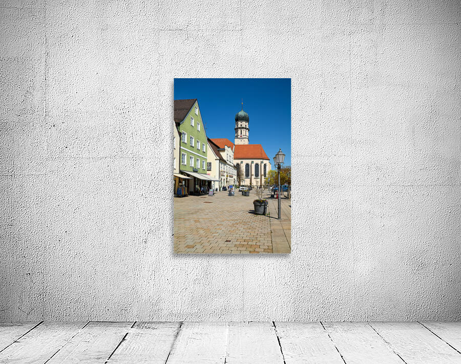 Germany Bavaria Romantic Road. Schongau. Mariae Himmelfahrt church Wall Preview