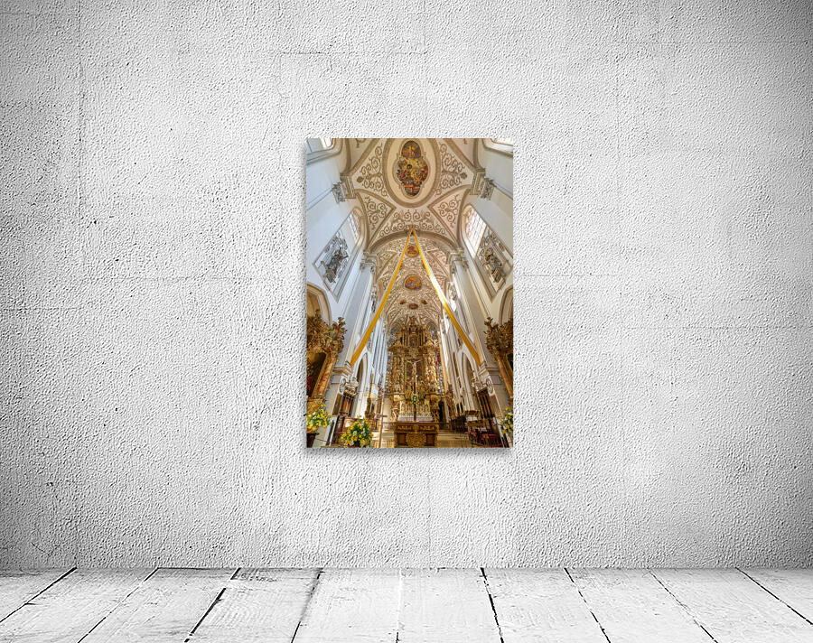 Germany Bavaria Romantic Road. Landsberg am Lech. Church of the Assumption of Mary Maria Himmelfahrt Wall Preview