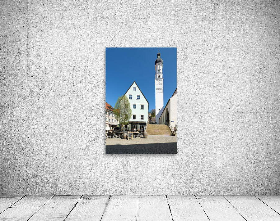 Germany Bavaria Romantic Road. Landsberg am Lech. Church of the Assumption of Mary Maria Himmelfahrt Wall Preview