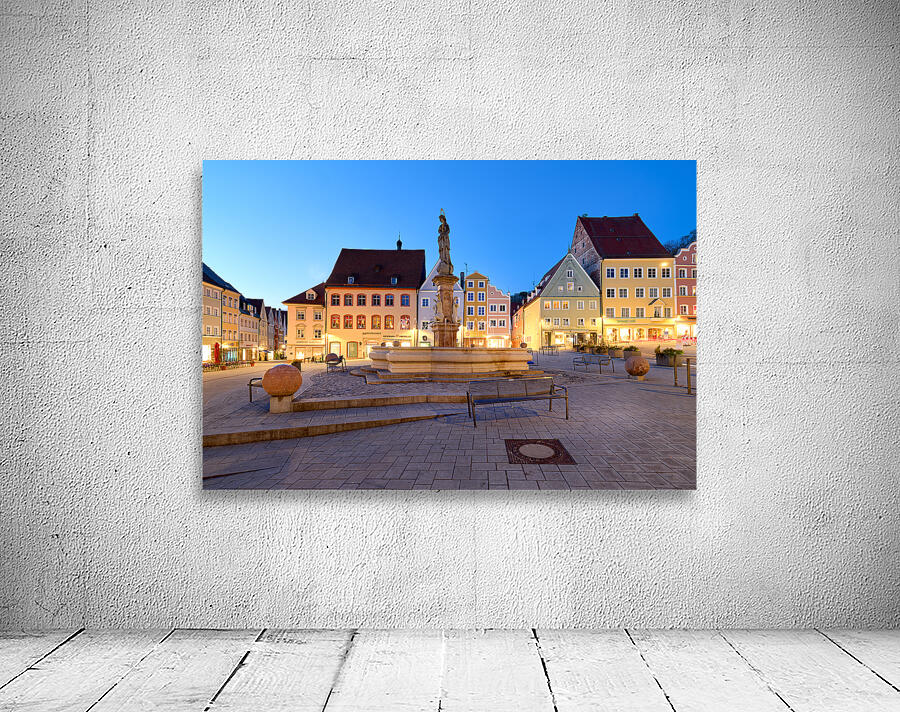 Germany Bavaria Romantic Road. Landsberg am Lech. Hauptplatz square Wall Preview