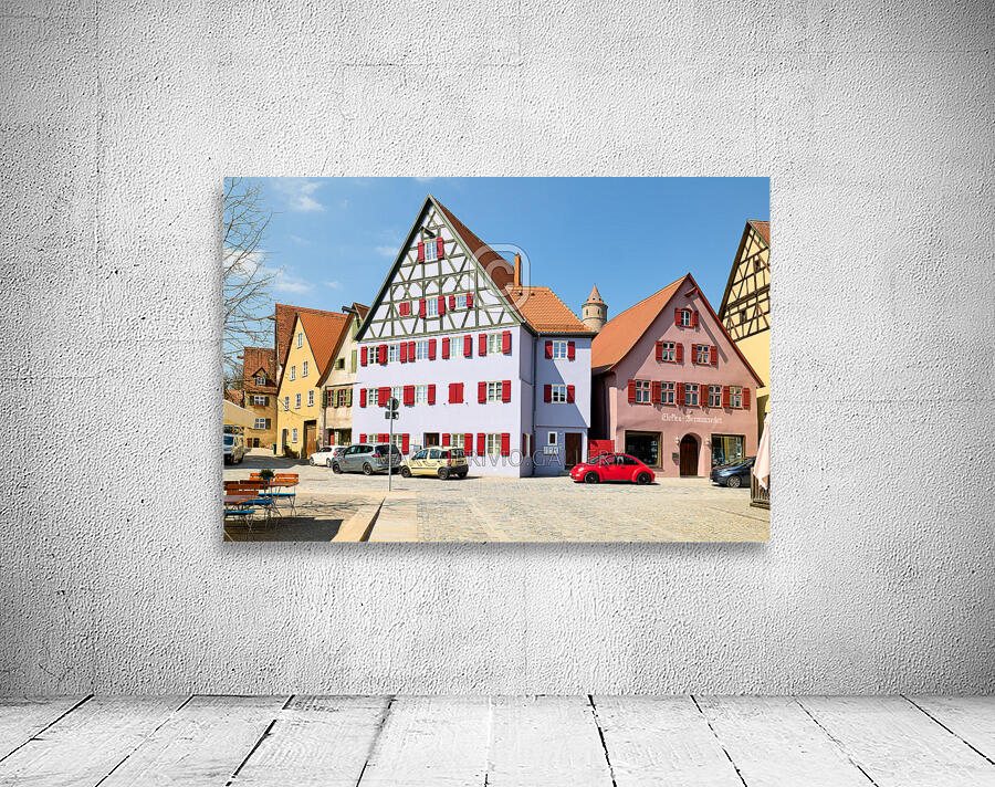 Germany Bavaria Romantic Road. Historische Altstadt Dinkelsbuhl. Old Town Wall Preview