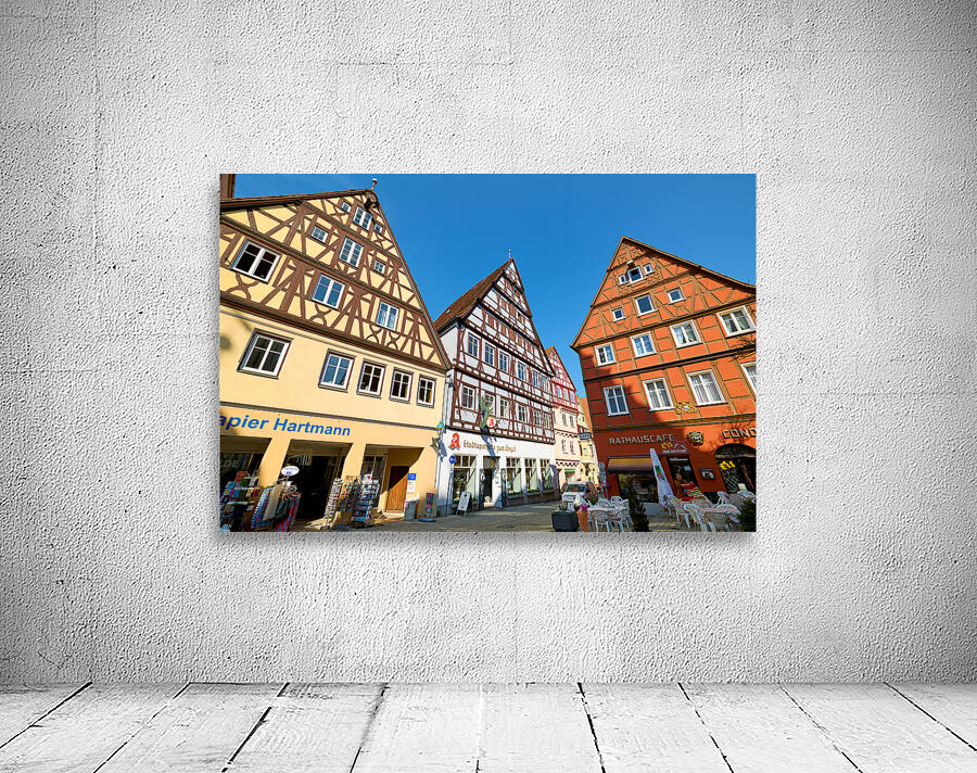Germany Bavaria Romantic Road. The centre of Nordlingen. Historische Altstadt Wall Preview
