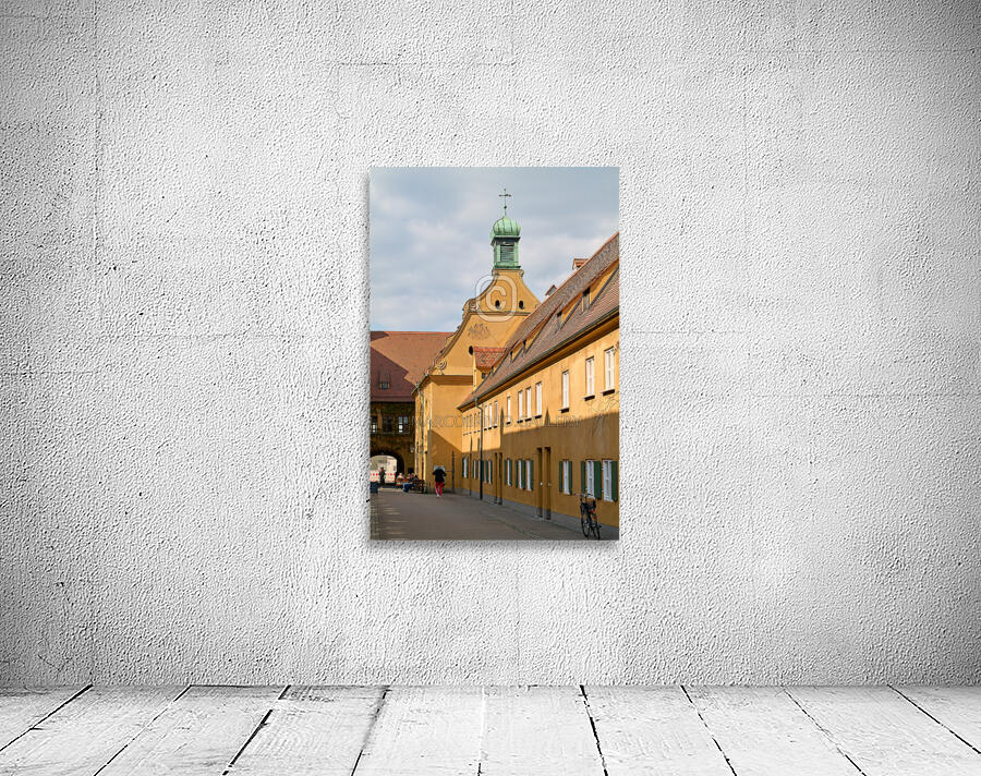 Germany Bavaria Romantic Road. Augsburg. Fuggerei the worlds oldest public housing complex still in use Wall Preview