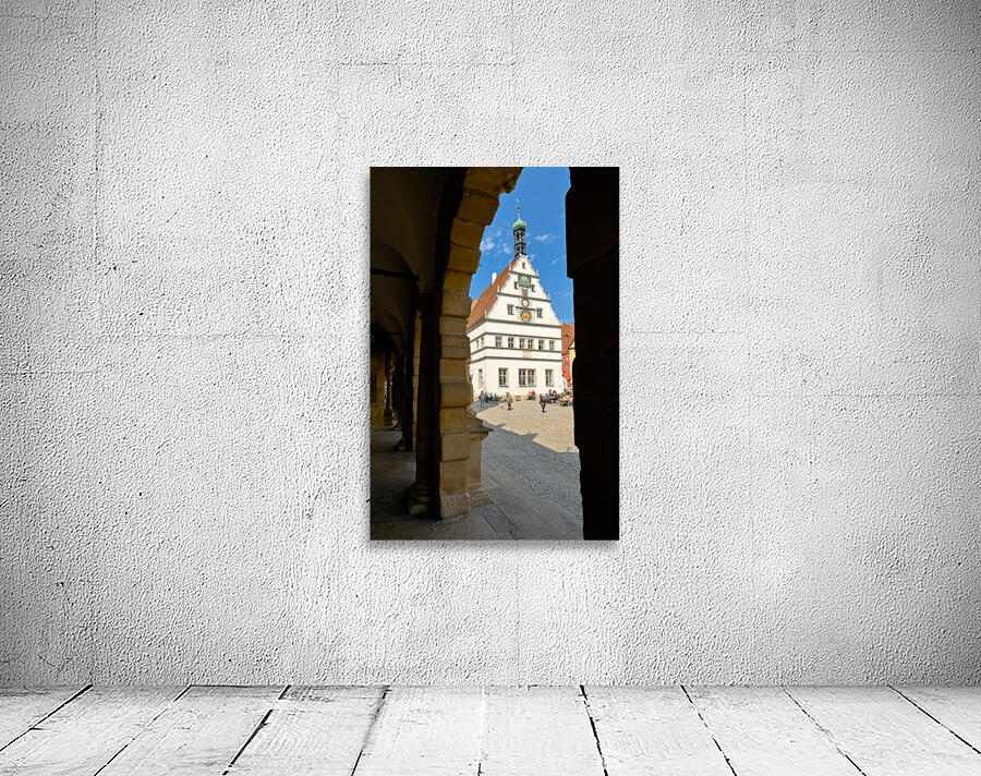 Germany Bavaria Romantic Road. Rothenburg ob der Tauber. Market Square. marktplatz Wall Preview