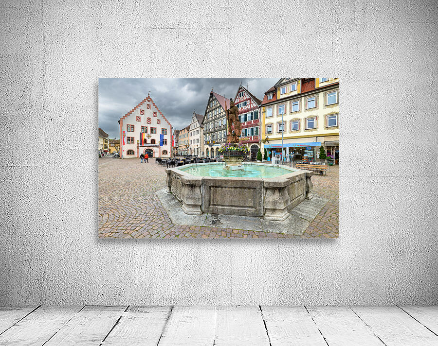 Germany Bavaria Romantic Road. Bad Mergentheim. Market Square Wall Preview