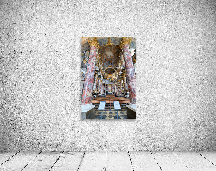 Germany Bavaria Romantic Road. Wurzburg. Hofkirche Court church of Residence Residenz Wall Preview