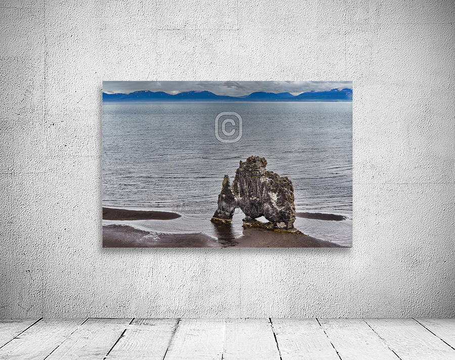 Hvítserkur is a 15 m high basalt stack along the eastern shore of the Vatnsnes peninsula in northwest Iceland Wall Preview