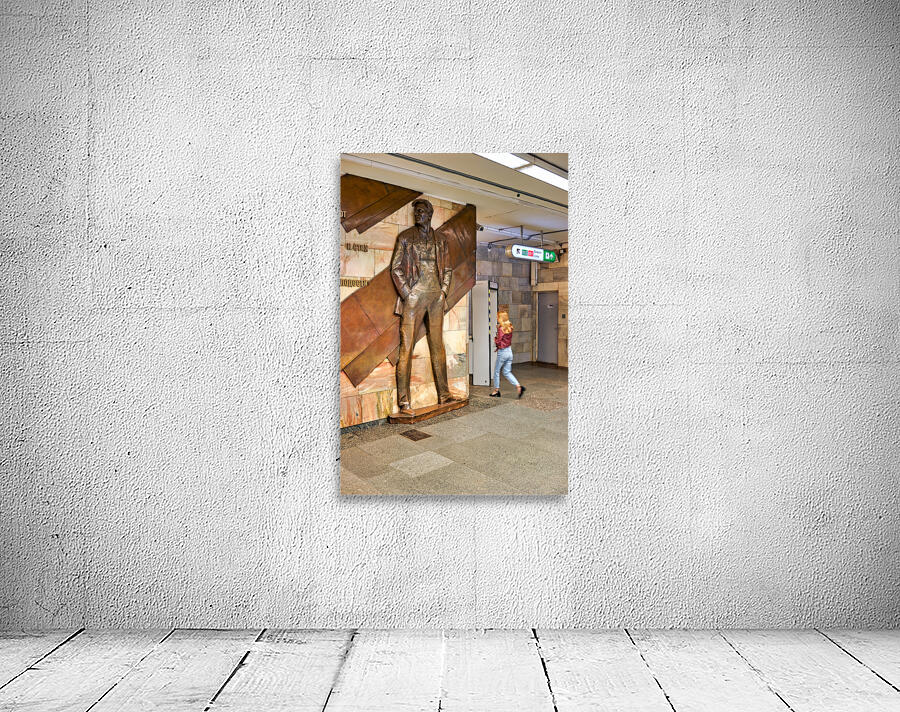 St. Petersburg Russia. The entrance of Mayakovskaya metro station Wall Preview