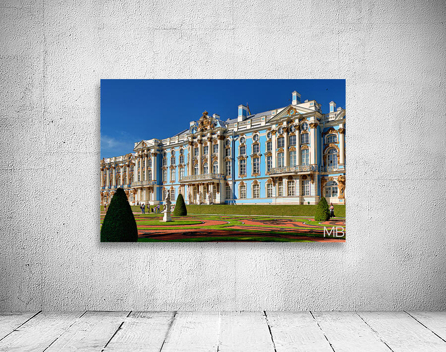 St. Petersburg Russia. Catherine Palace Tsarkoe Selo in Pushkin Wall Preview