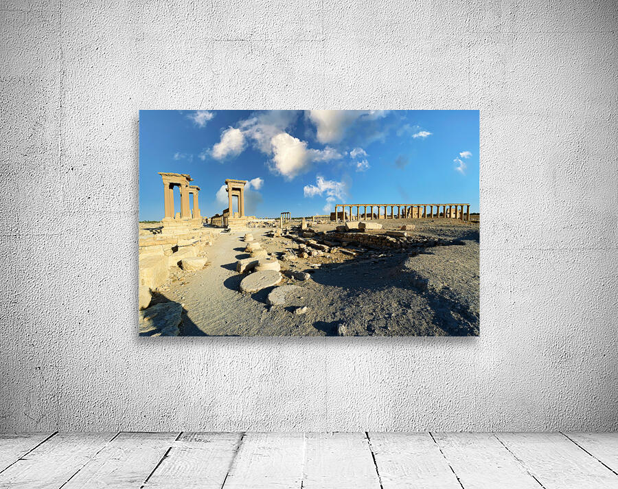 Syria. The ancient city of Palmyra. The tetrapylon Wall Preview
