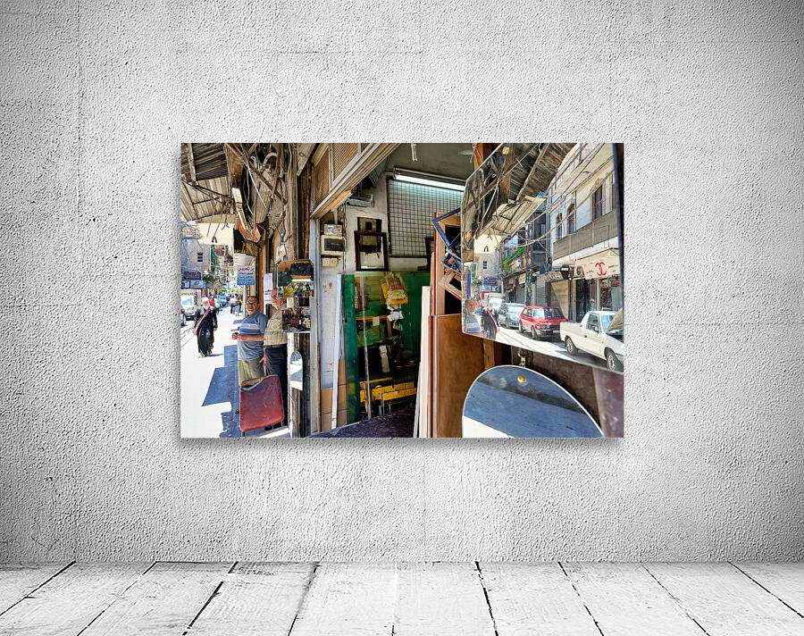 Syria. Damascus. A second hand shop Wall Preview
