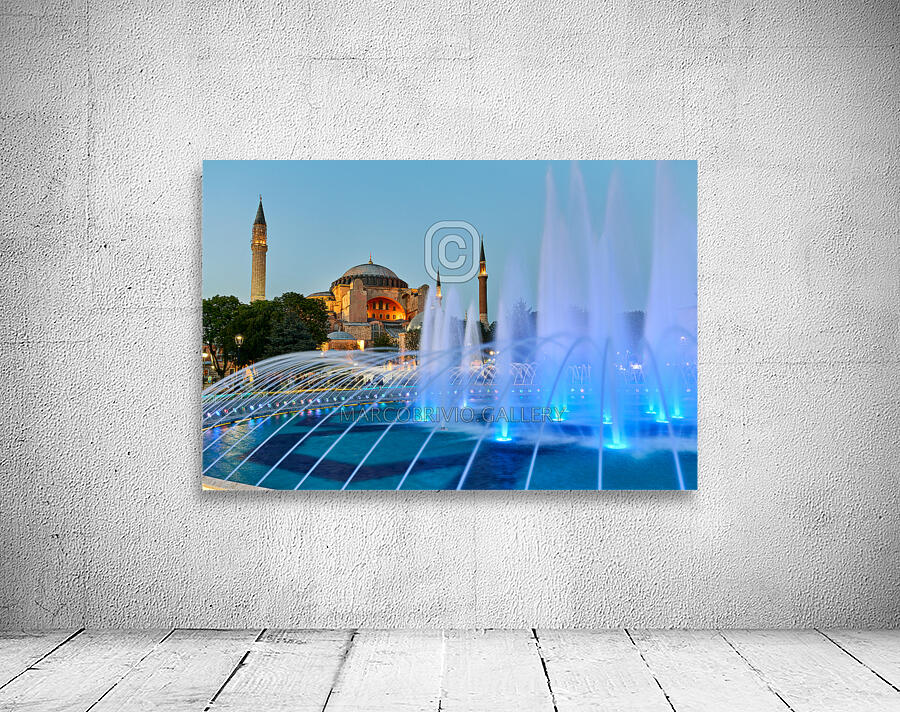 Istanbul Turkey. Hagia Sophia Grand Mosque Wall Preview