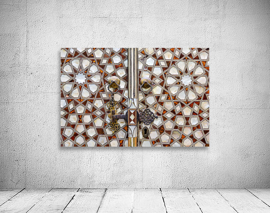 Istanbul Turkey. Topkapi Palace. Decorated door in the Harem Wall Preview