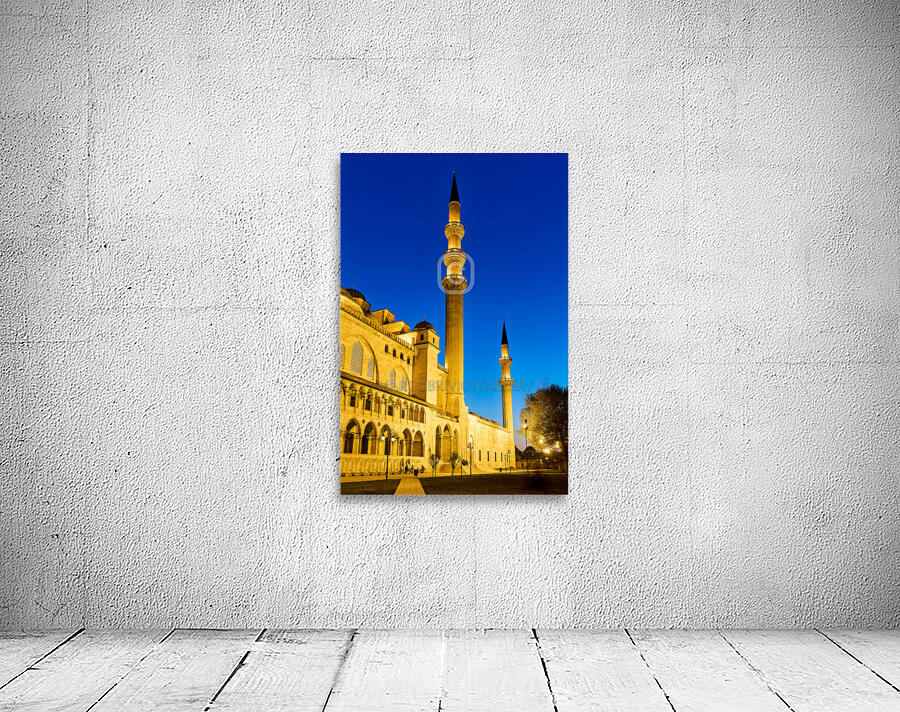 Istanbul Turkey. Süleymaniye Mosque at sunset Wall Preview