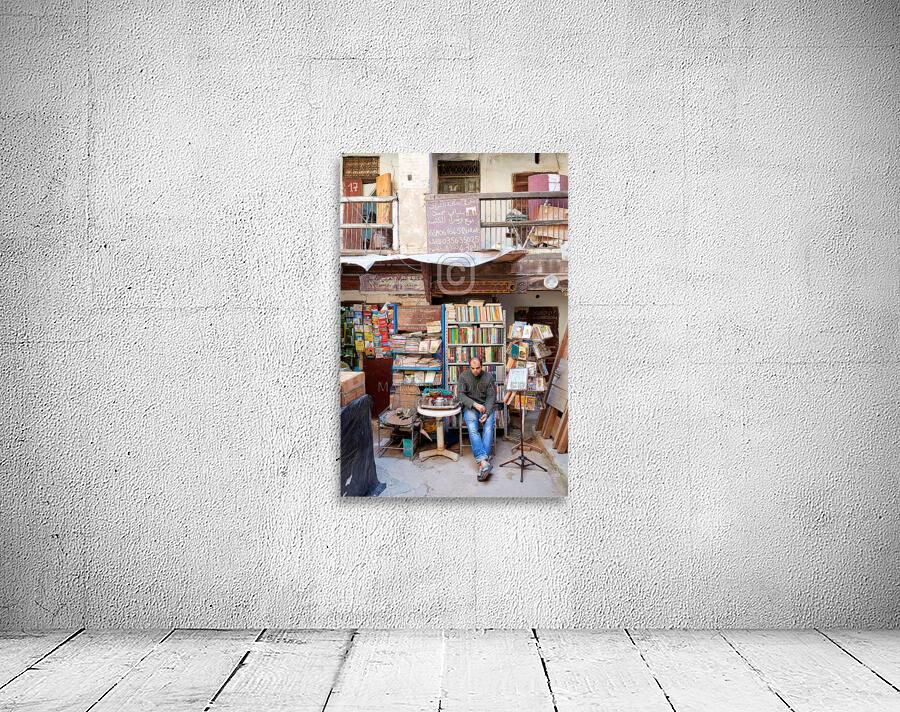 Morocco Fez. Sale of used books Wall Preview