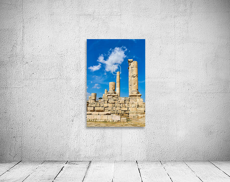 Amman Jordan. The Citadel Wall Preview