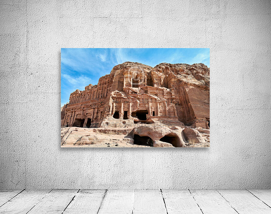 Jordan. Petra archaeological site. The Royal Tombs. Urn Tomb Wall Preview