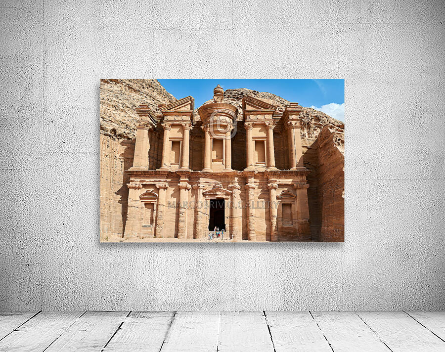 Jordan. Petra archaeological site. Ad Deir. The Monastery Wall Preview