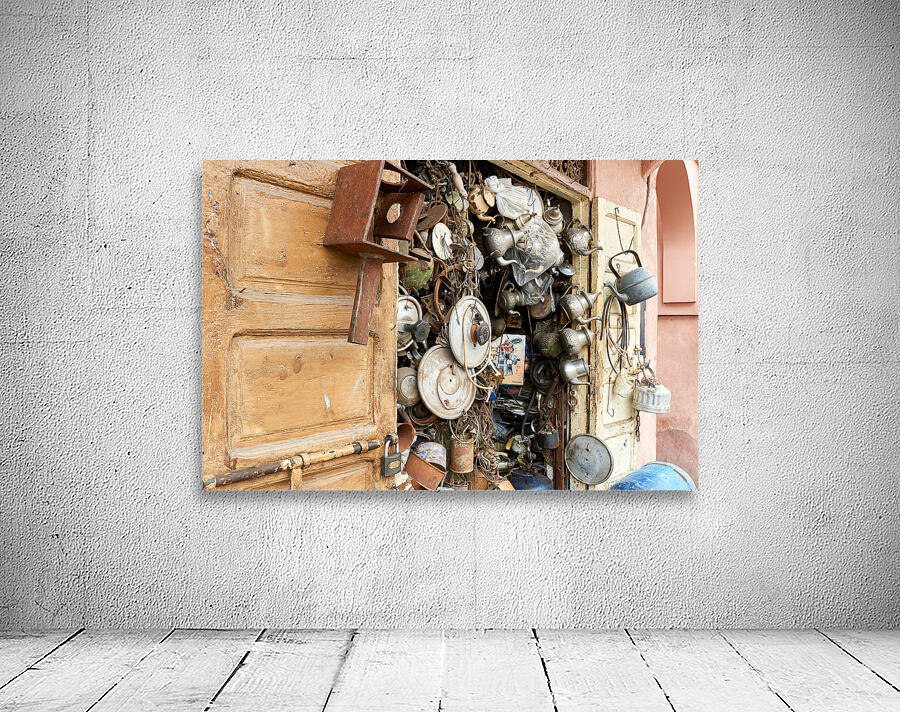 Morocco Marrakesh. Second hand dealer Wall Preview