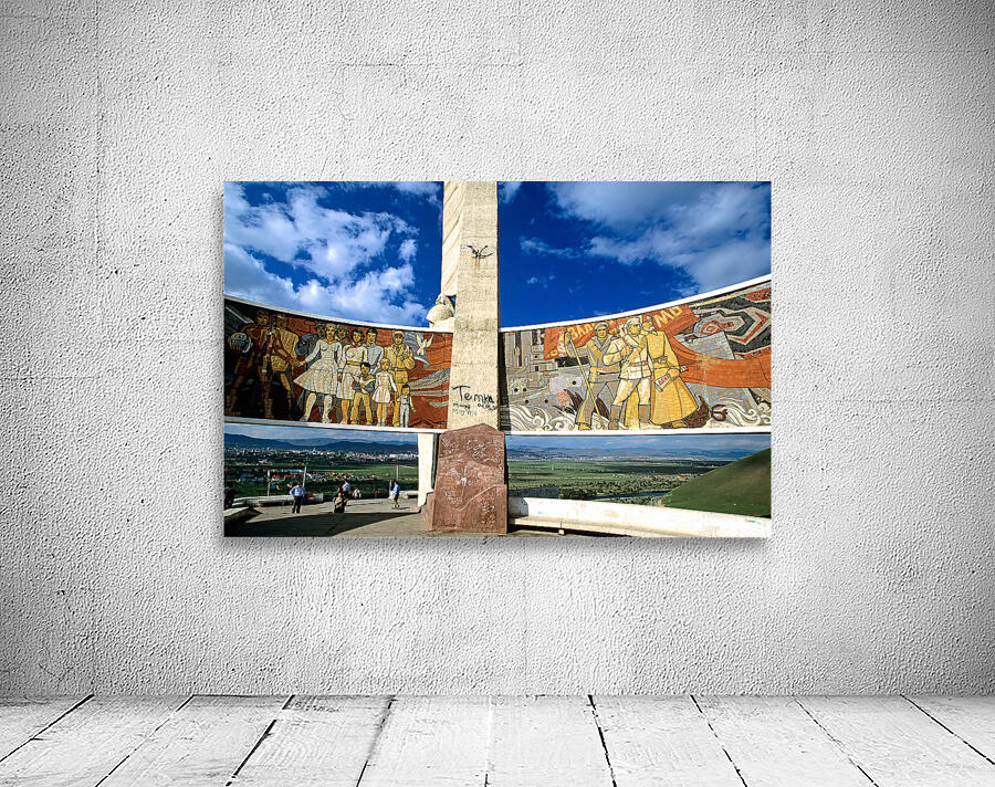 Mongolia. Ulaanbaatar. The Zaisan Memorial is a memorial south of the Mongolian capital of Ulaanbaatar that honors Soviet soldiers killed in World War II Wall Preview