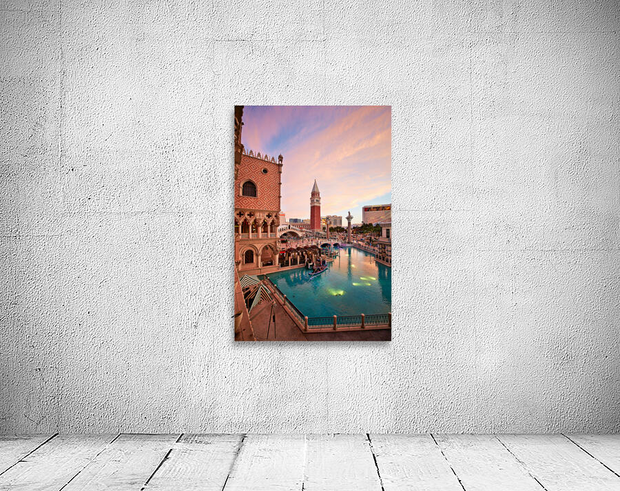 Venetian Hotel at Sunset. Las Vegas Nevada USA Wall Preview