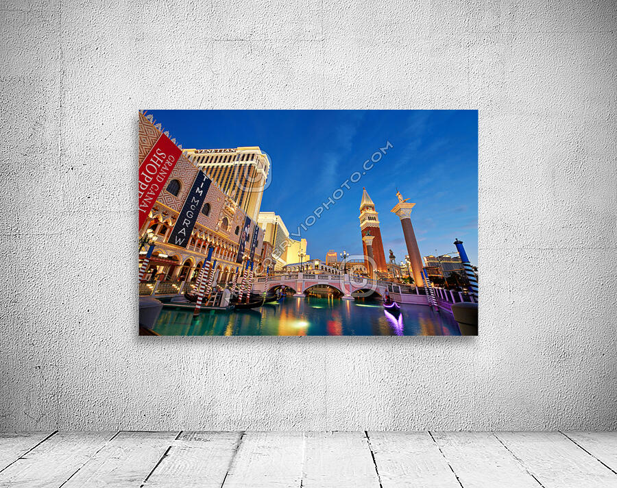 Venetian Hotel at Sunset. Las Vegas Nevada USA Wall Preview