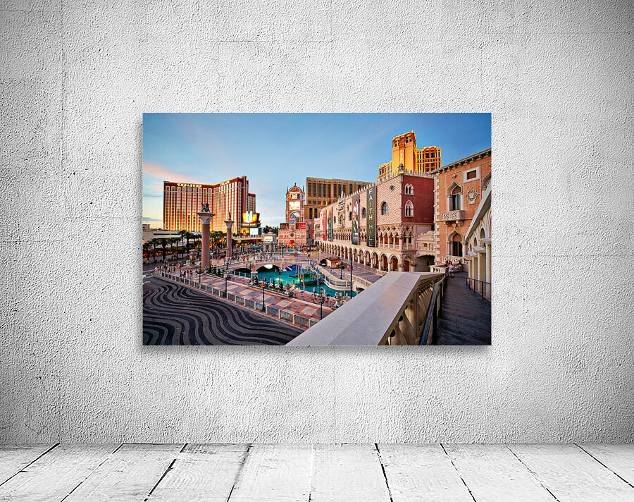 Venetian Hotel at Sunset. Las Vegas Nevada USA Wall Preview