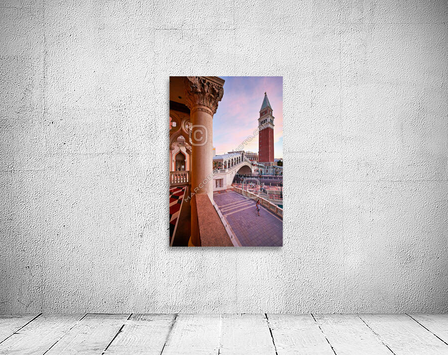 Venetian Hotel at Sunset. Las Vegas Nevada USA Wall Preview