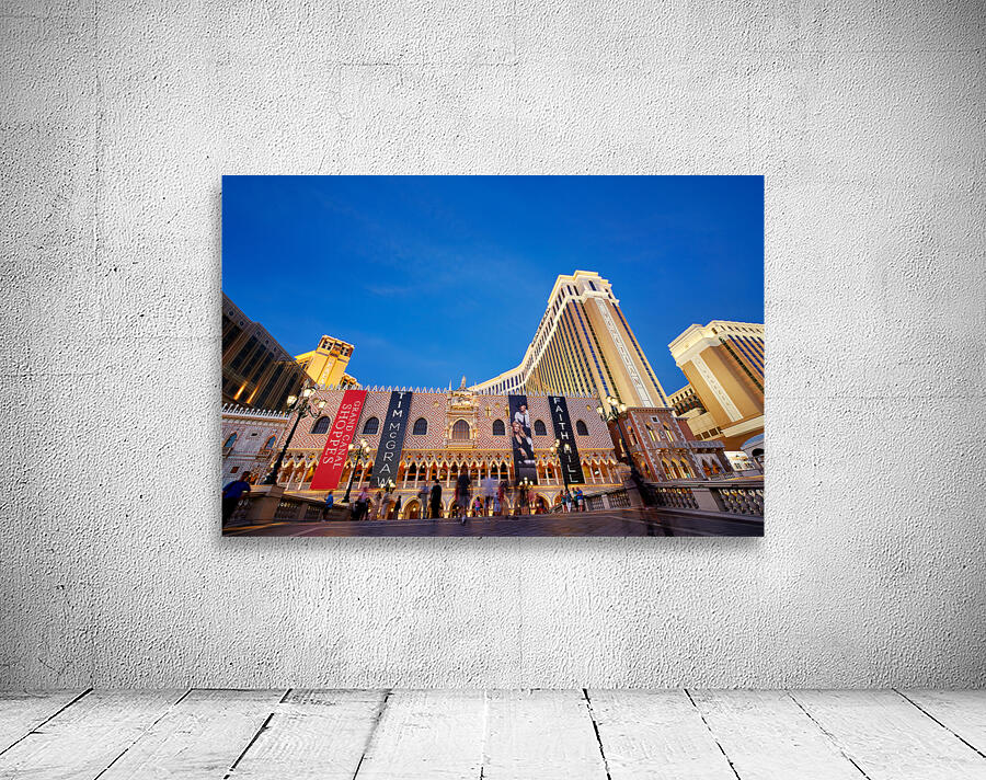 Venetian Hotel at Sunset. Las Vegas Nevada USA Wall Preview