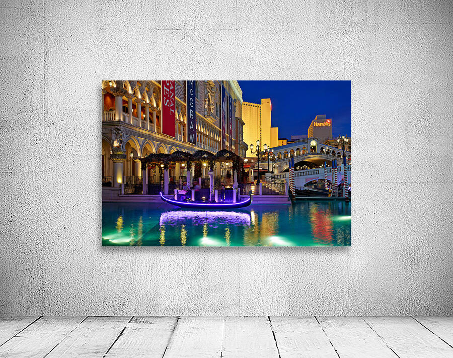 Venetian Hotel at Sunset. Las Vegas Nevada USA Wall Preview
