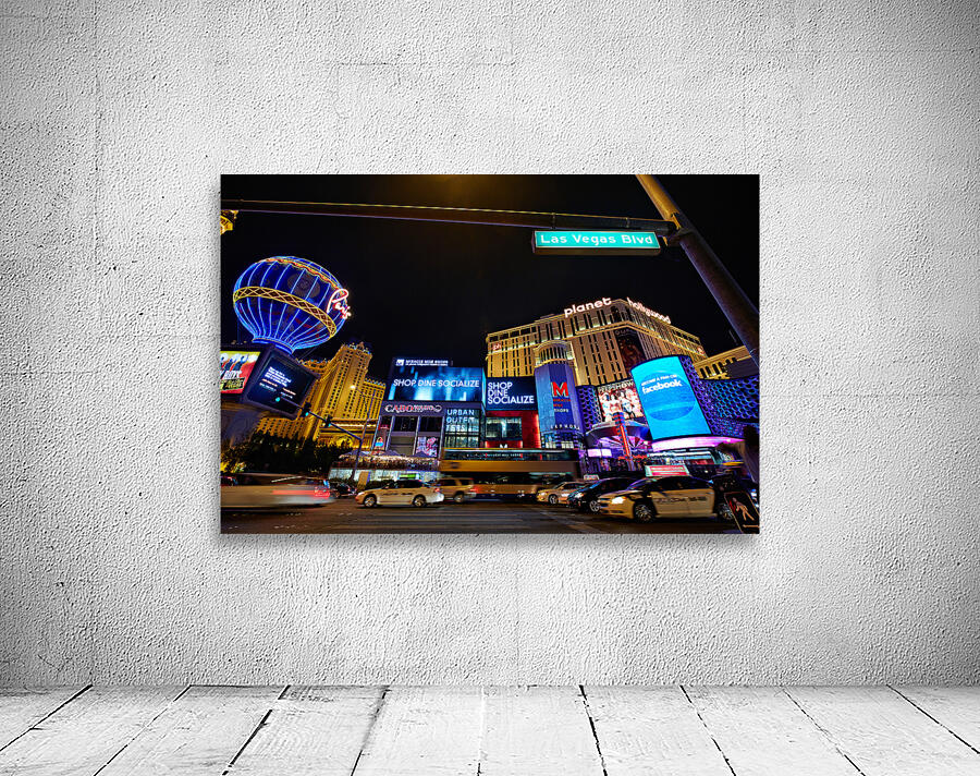 The Strip by night. Las Vegas Nevada USA Wall Preview